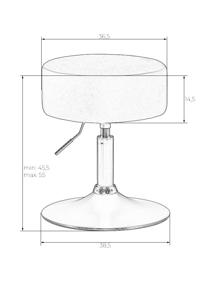 картинка Пуф DOBRIN DANNY, черный PU от магазина Montegros