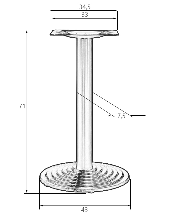 картинка Подстолье обеденное DOBRIN GREG от магазина Montegros