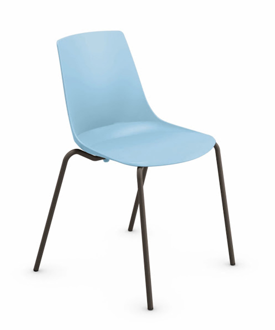 картинка Моно/KLC стул на 4 ногах Черный шагрень  от магазина Montegros