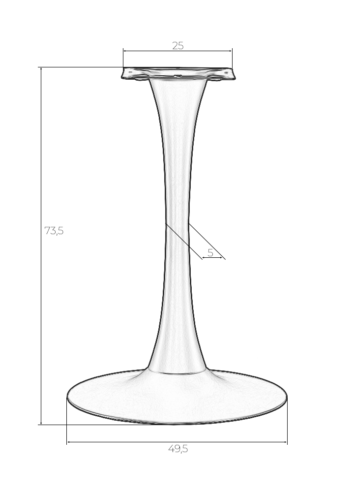 картинка Подстолье обеденное DOBRIN JIM BLACK от магазина Montegros