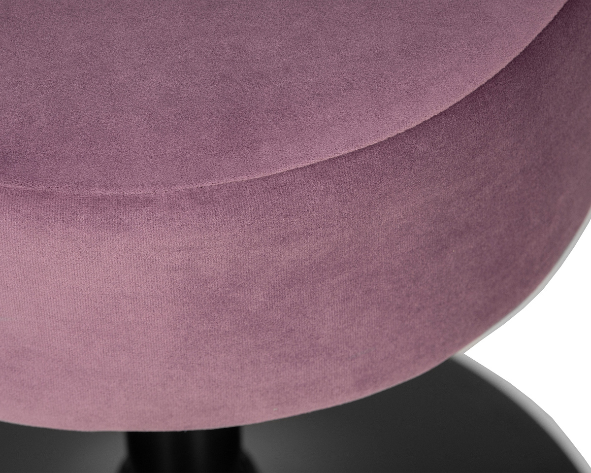 картинка Пуф DOBRIN DANNY BLACK, пудрово-сиреневый велюр (MJ9-52) от магазина Montegros