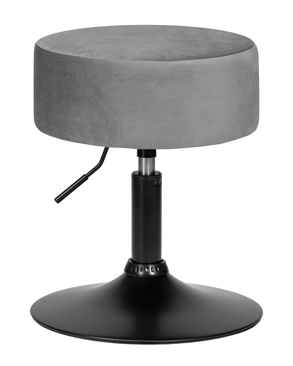 картинка Пуф DOBRIN DANNY BLACK, серый велюр (MJ9-75) от магазина Montegros