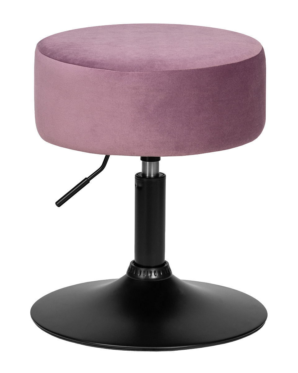картинка Пуф DOBRIN DANNY BLACK, пудрово-сиреневый велюр (MJ9-52) от магазина Montegros