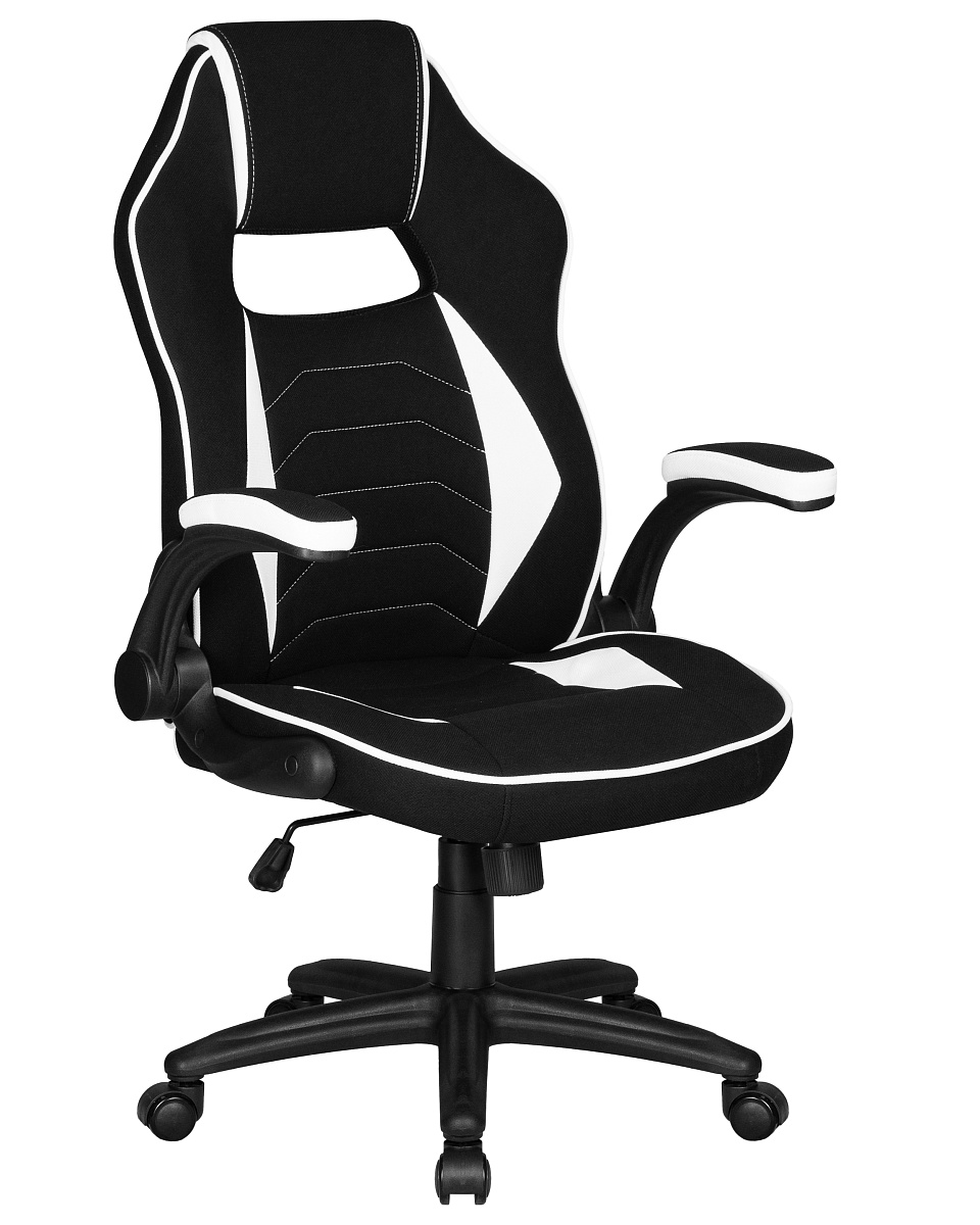 картинка Кресло игровое DOBRIN RICK, черно-белый от магазина Montegros